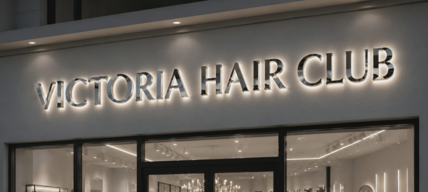 Victoria Hair Club storefront in Boca Raton, Florida